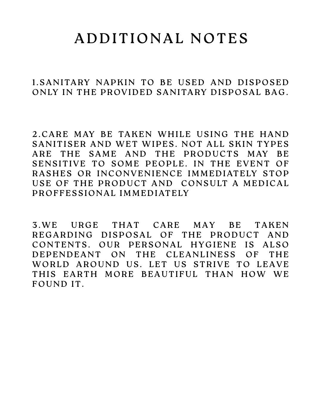 Sanipack – Period Kit