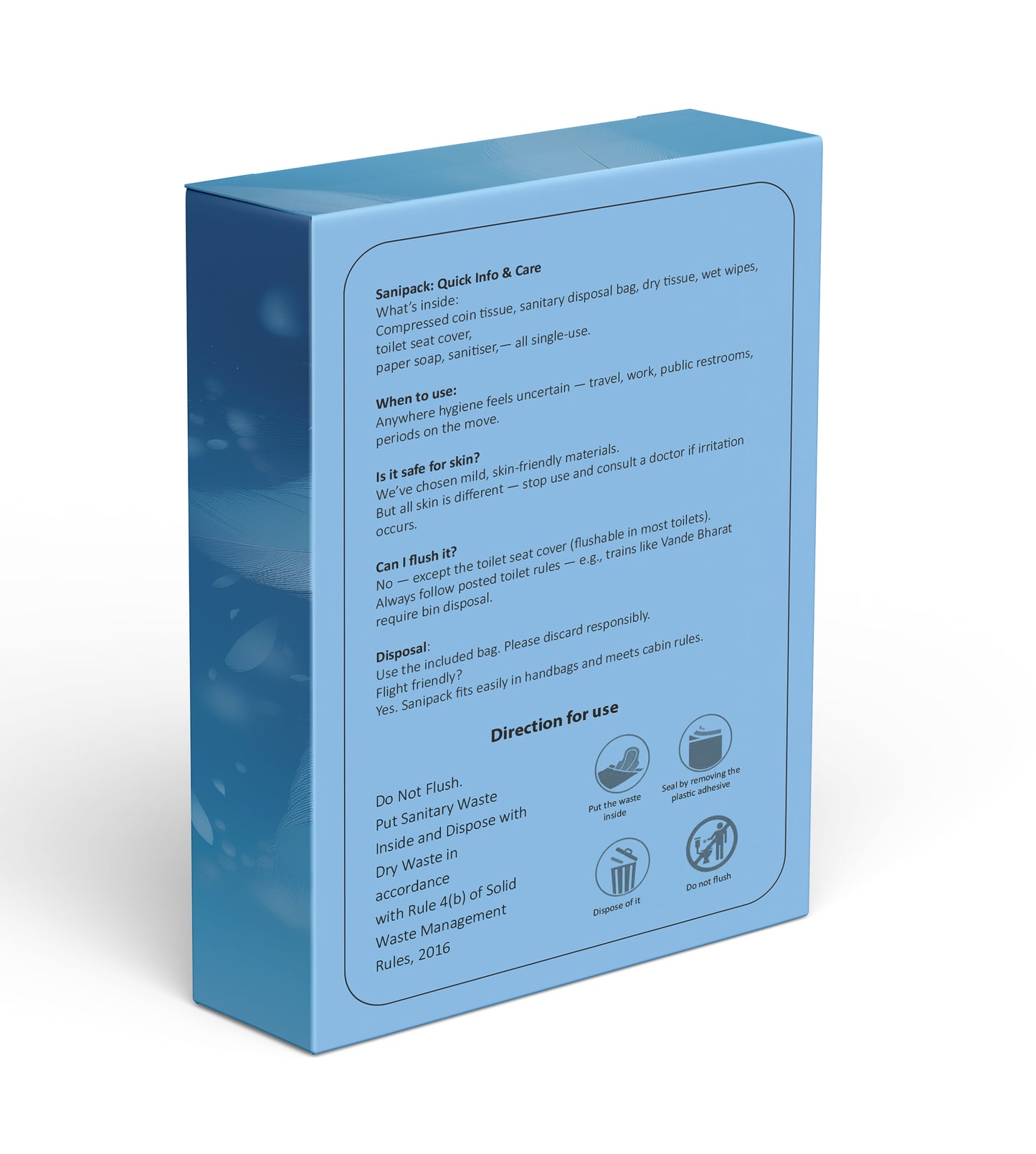 Sanipack™ - Toilet Hygiene Kit