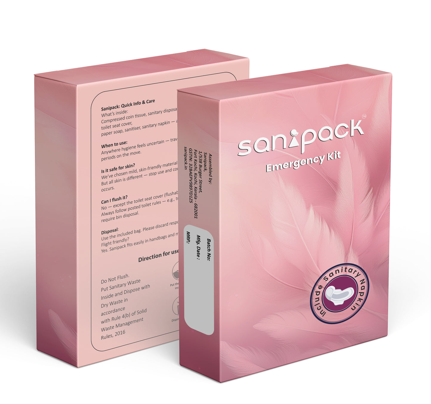 Sanipack™  Period Kit : (Pack of 5 with Discount)